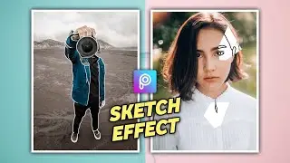 Cara Edit Foto Efek Sketsa / Line Art Di PicsArt