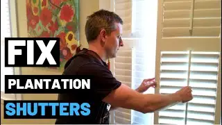 FIX PLANTATION SHUTTERS (Broken Louver Pin / $4 Plantation Shutter Slat Repair!)