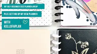 New Planner Lineup/ Setting up My July-December Planner