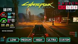 Cyberpunk 2077 (Update 2.0): RX 580 + Ryzen 5 5600G | All Settings and Best Settings for 1080p60fps