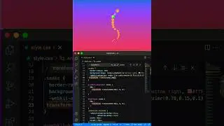 CSS animation | CSS snake #cssloader #css #html #cssanimation #codingshorts