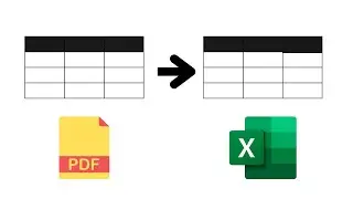 How to Convert from PDF Data Table to Excel Table? Works in Apple Mac and Windows EASY TO FOLLOW 💯