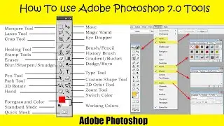 How To Use Adobe Photoshop 7.0 Tools in Urdu/Hindi 2020 Course | World Earn And Learn