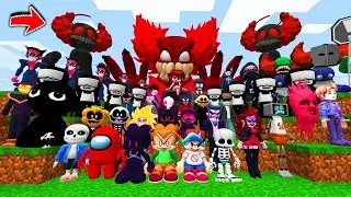 ВСЕ ВИДЫ FRIDAY NIGHT FUNKIN' В МАЙНКРАФТ ВСЕ ПЕРСОНАЖИ FNF MINECRAFT МОД 9 