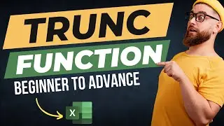 The TRUNC (Truncate) Function | How to Chop Off Decimals in Excel