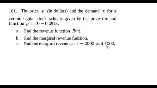 Calculus Help: Marginal Revenue Function and Revenue Function