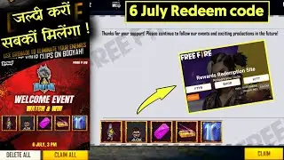 FREE FIRE 6 JULY REDEEM CODE | RO LEAGUE REDEEM CODE | FREE FIRE TODAY NEW REDEEM CODE