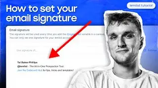 How to set your email signature [lemlist tutorial]