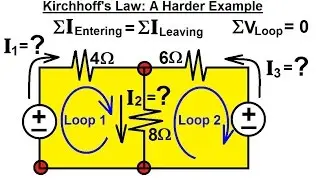 Electrical Engineering: Basic Laws (12 of 31) Kirchhoff's Laws: A Harder