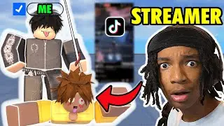 TROLLING STREAMERS On Roblox Blade Ball