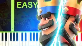 Battle Theme | CLASH ROYALE - EASY Piano Tutorial