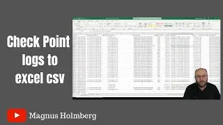 Check Point | Export logs to Excel in csv format