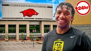 24 Hours With Karter Knox & Arkansas Basketball!!