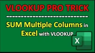 SUM Multiple Columns with VLOOKUP | Excel VLOOKUP Trick