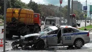 Сотрудник полиции погиб и еще один пострадал в ДТП на Севастопольском проспекте