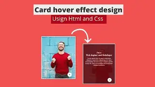 profile card hover effect design using HTML and CSS - image Hover Effect Design - [2020]