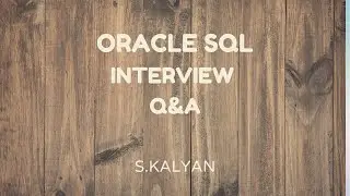 Oracle Interview Questions and Answers, Oracle SQL, Minus and Feedback