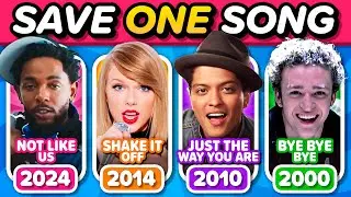 🎶 Hits Rewind: Save One Song Per Year ⏪ (2024 - 2000) | Music Quiz