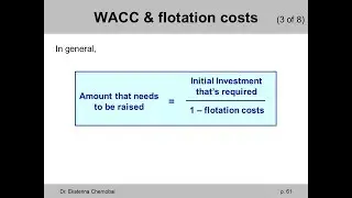 (15 of 17) Ch.14 - Flotation costs & effect on Net Present Value (NPV): explained