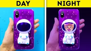 DÍA VS. NOCHE || 32 GENIALES FUNDAS DIY PARA EL CELULAR QUE ENCANTARÁN A TUS AMIGOS