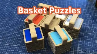 Mushroom Basket Puzzles (10 new 3D printable packing puzzles)