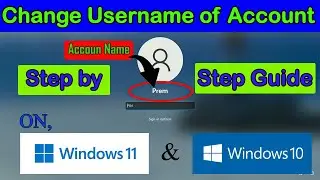 How to change your account name on windows 11 and Windows 10 | Windows 11 | TechEdu