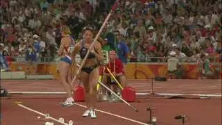 Yelena Isenbaeva Wins Pole Vault Gold - Beijing 2008 Olympics