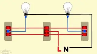 Two way switch staircase wiring