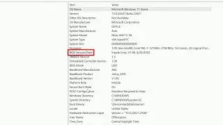 How to Find Your BIOS Version in Windows 11