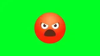 angry emoji green screen animation