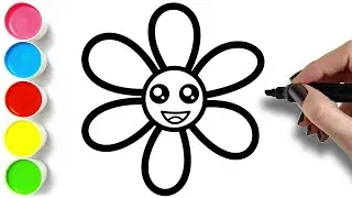 HOW TO DRAW A FLOWER - Step by step easy drawings for beginners