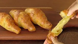 상상도 못한 방법으로 크로와상 만들기 :: 만들기 쉬움 주의 :: 쌀로 만들어 바삭쫄깃 :: Easy Croissant Recipe