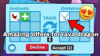 Trading Lava dragon in Adopt me (Amazing offers)