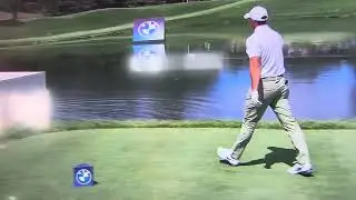 Rory McIlroy throws Driver in water BMW Championship 2024