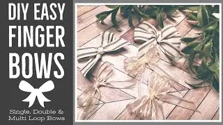 DIY Easy Finger Bows