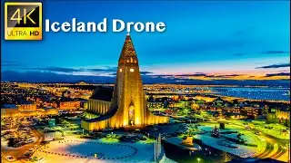 Iceland - 4K UHD Drone Video | Explore Reykjavik, Waterfalls, Blue Lagoon of Iceland in 4K Drone