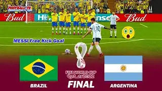 PES 2021 - Brazil vs Argentina Final - FIFA World Cup 2022 - Full Match All Goals eFootball Gameplay