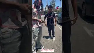 Money Man dropping $500 to kid in LA. #moneyman #viral #foryou #shortstiktok #trending