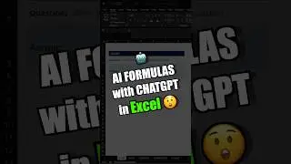 New AI Functions Using Chat GPT in Excel! #tutorial