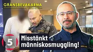 Misstänkt människosmuggling när resenär inte kan uppvisa pass | Gränsbevakarna Sverige | Kanal 5