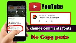 how to change youtube comment font || change youtube comments fonts no copy paste 😲