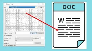 Using the Windows Character Map to Insert Symbols Into Documents Etc.