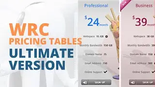 WRC Pricing Tables Ultimate | WordPress Responsive Pricing Table Plugin