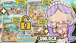 **UNLOCK NEW PACKS** VIP YACHT + BEACH WEDDING + SWIMWEAR  IN AVATAR WORLD 🔓😯