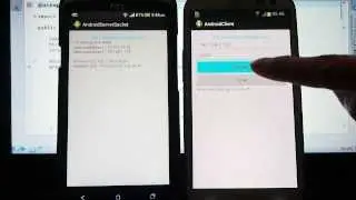 Android Server/Client example - server side using ServerSocket