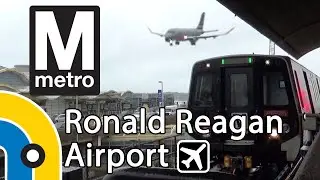 WMATA Metro Trains at Ronald Reagan Airport Station