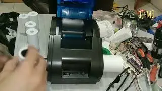 Replace paper roll thermal receipt printer bluetooth