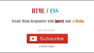 Create Menu Responsive with Jquery and @Media (HTML/CSS)