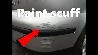 How to remove Paint Scuffs on your Car !! Diy