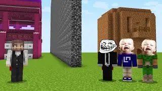 EN KOMİK YAPI KAPIŞMASI VİDEOSU! - Minecraft